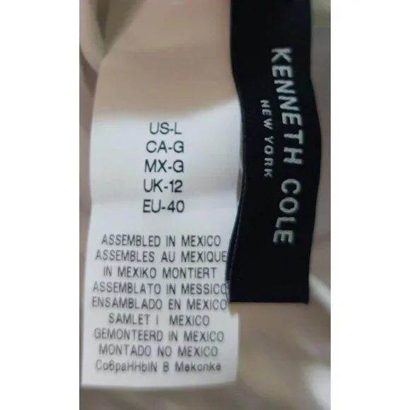 Kenneth Cole White One-Piece Padded Bust Tummy Toner Swimsuit Size Large Classy - Picture 7 of 12